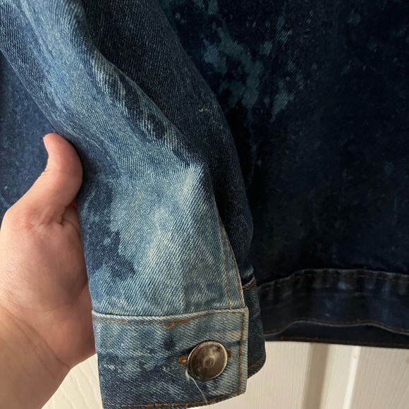 Vintage Rare One-OF-A-Kind‎ 70’s Acid Wash Denim Trucker Jacket Men’s M - Picture 13 of 14